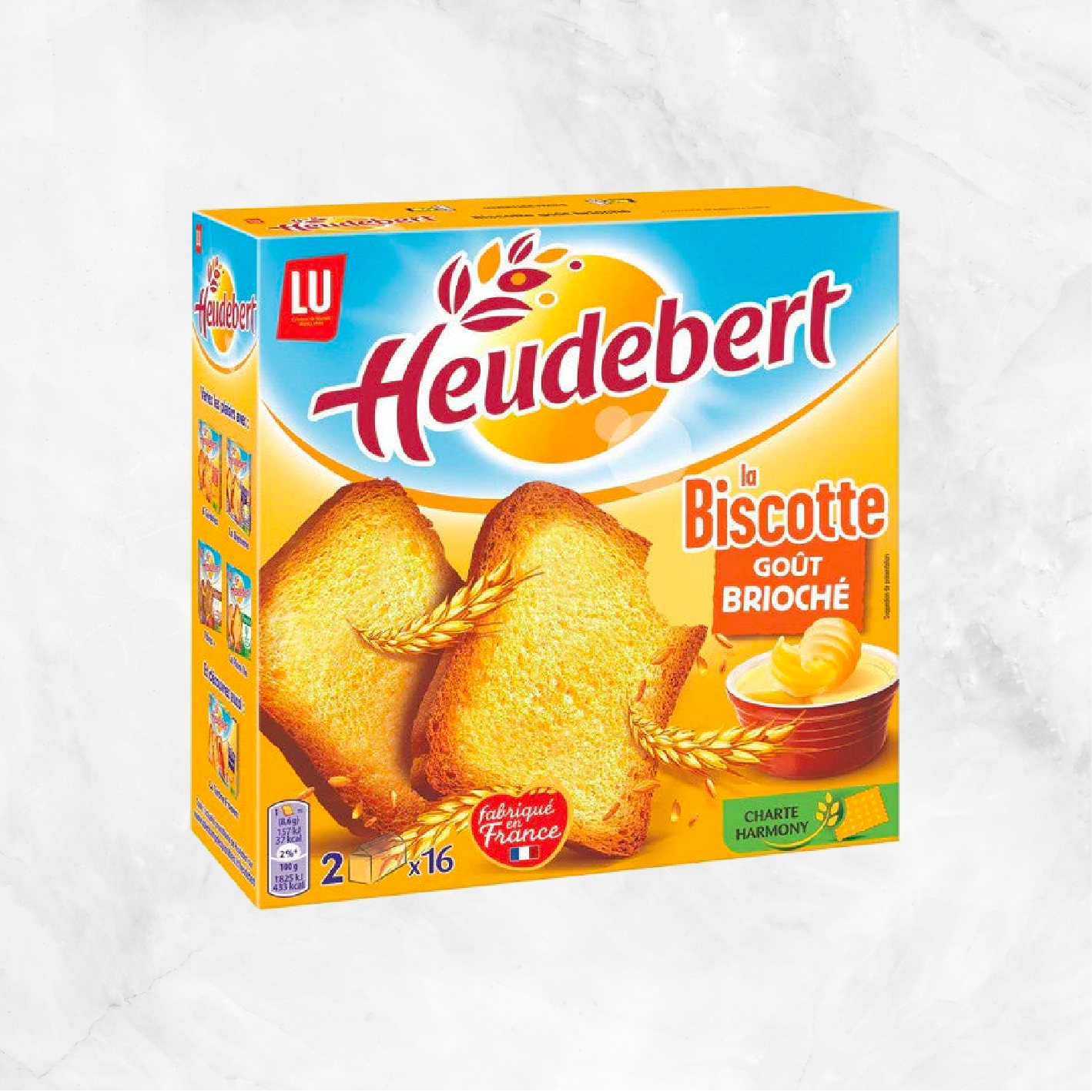 Heudebert Biscottes Brioche