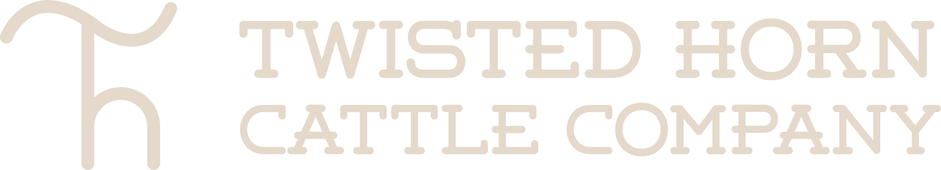 Twisted Horn Cattle Company Logo
