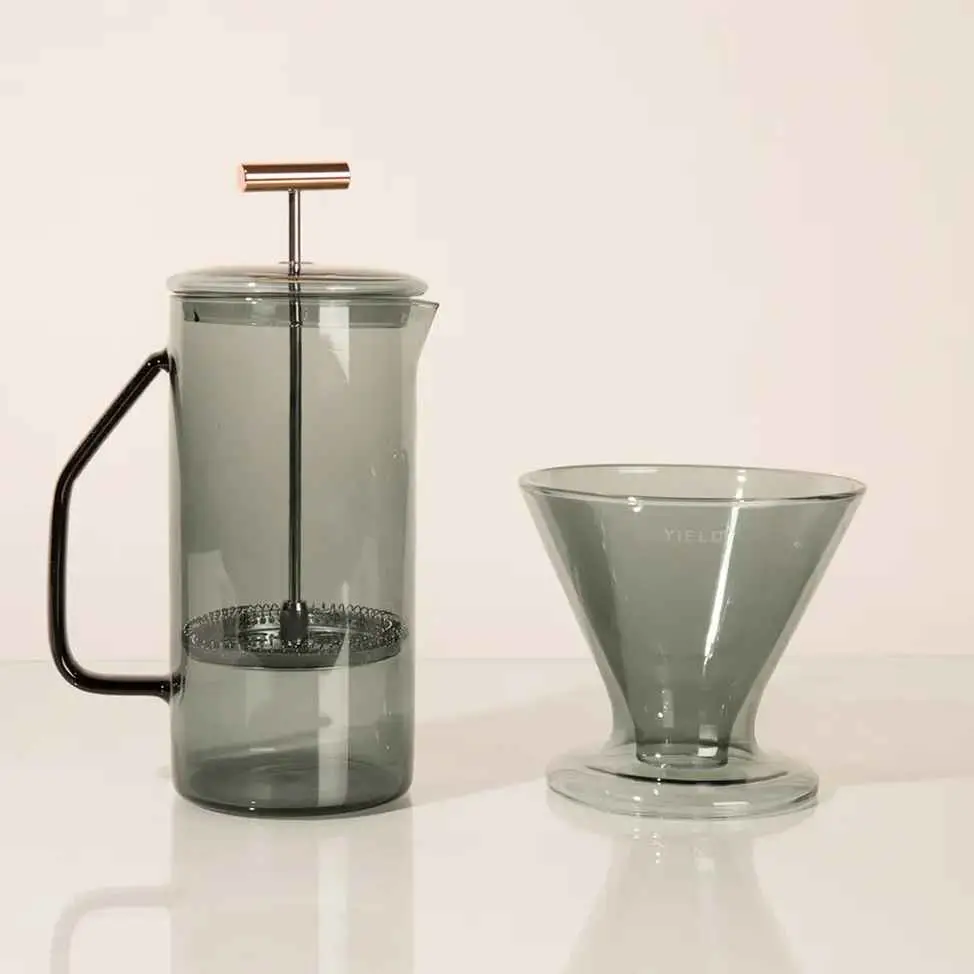 Gray Glass French Press Delivery