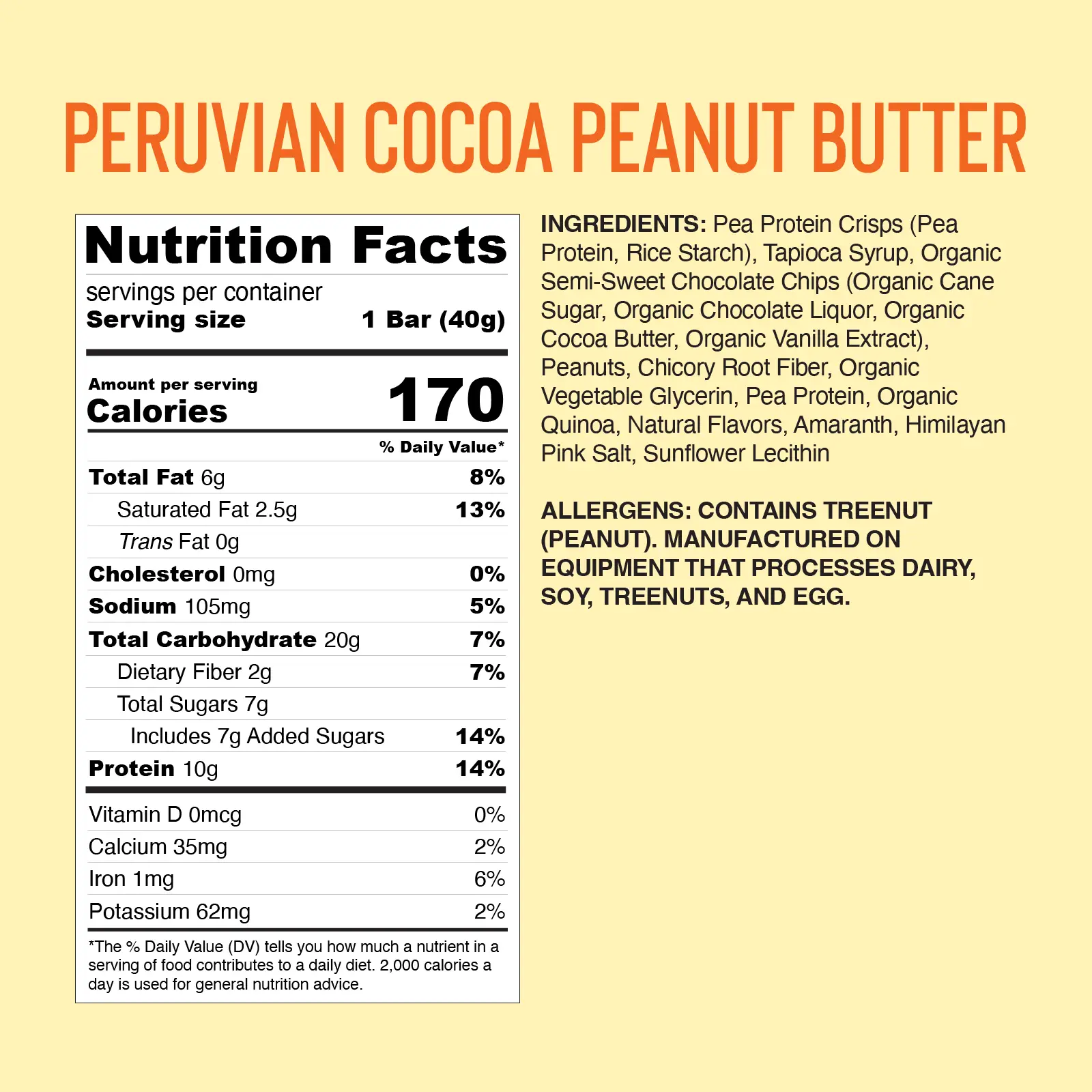 Peruvian Cocoa Peanut Butter Delivery