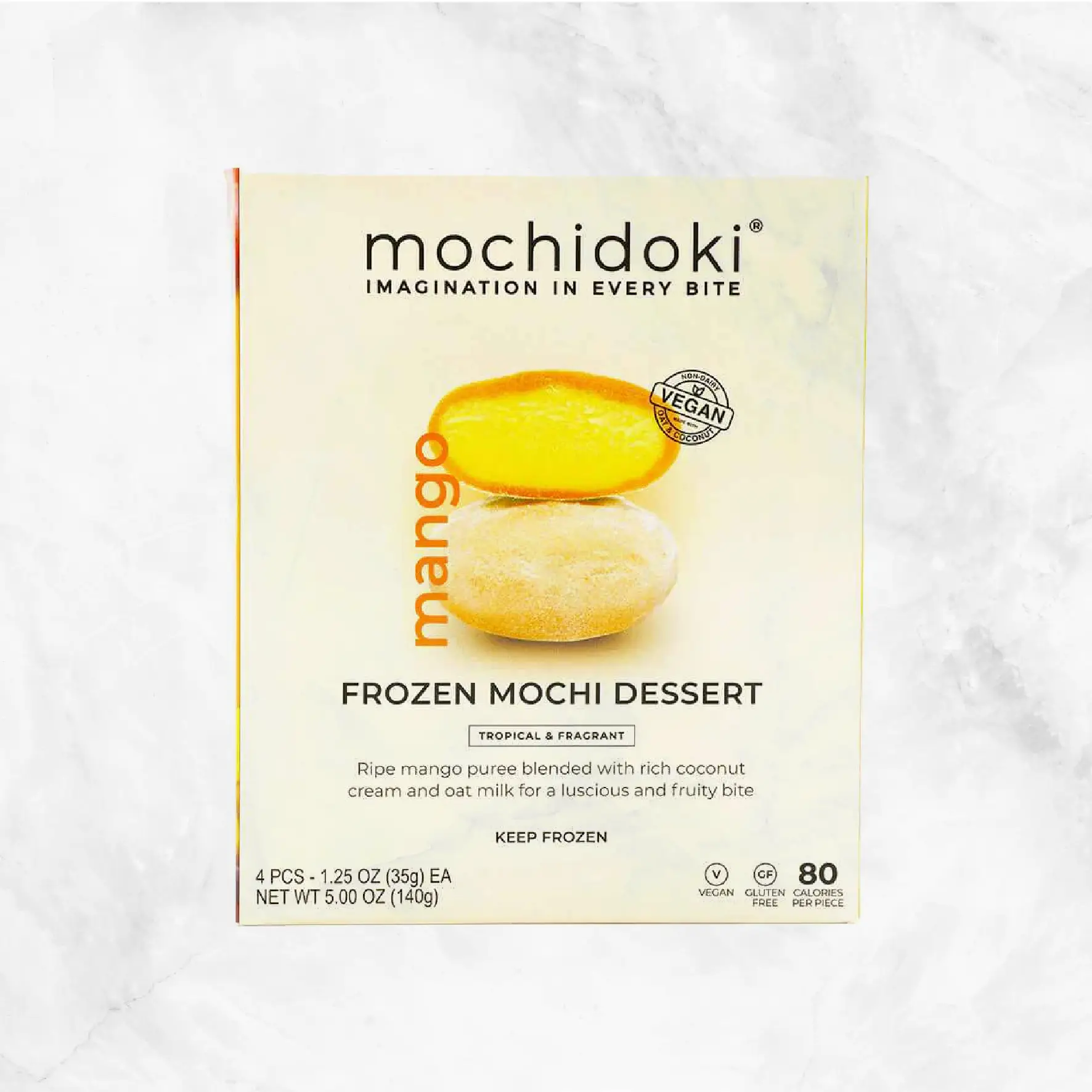 Vegan Mango Mochi Ice Cream