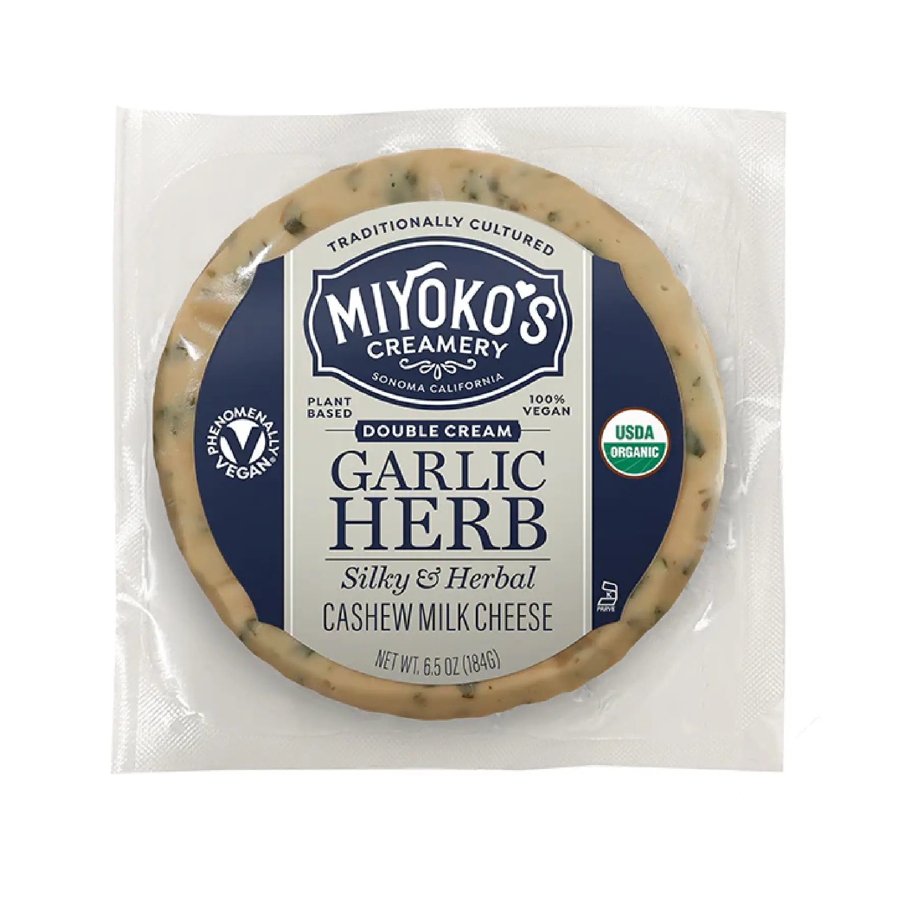 Double Cream Garlic Herb Cashew Milk Cheese Delivery