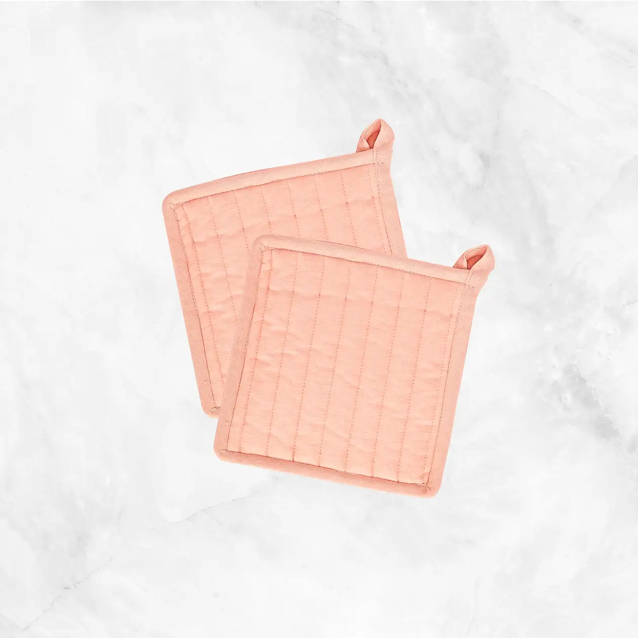 Simple Linen Pot Holders - Blush Delivery