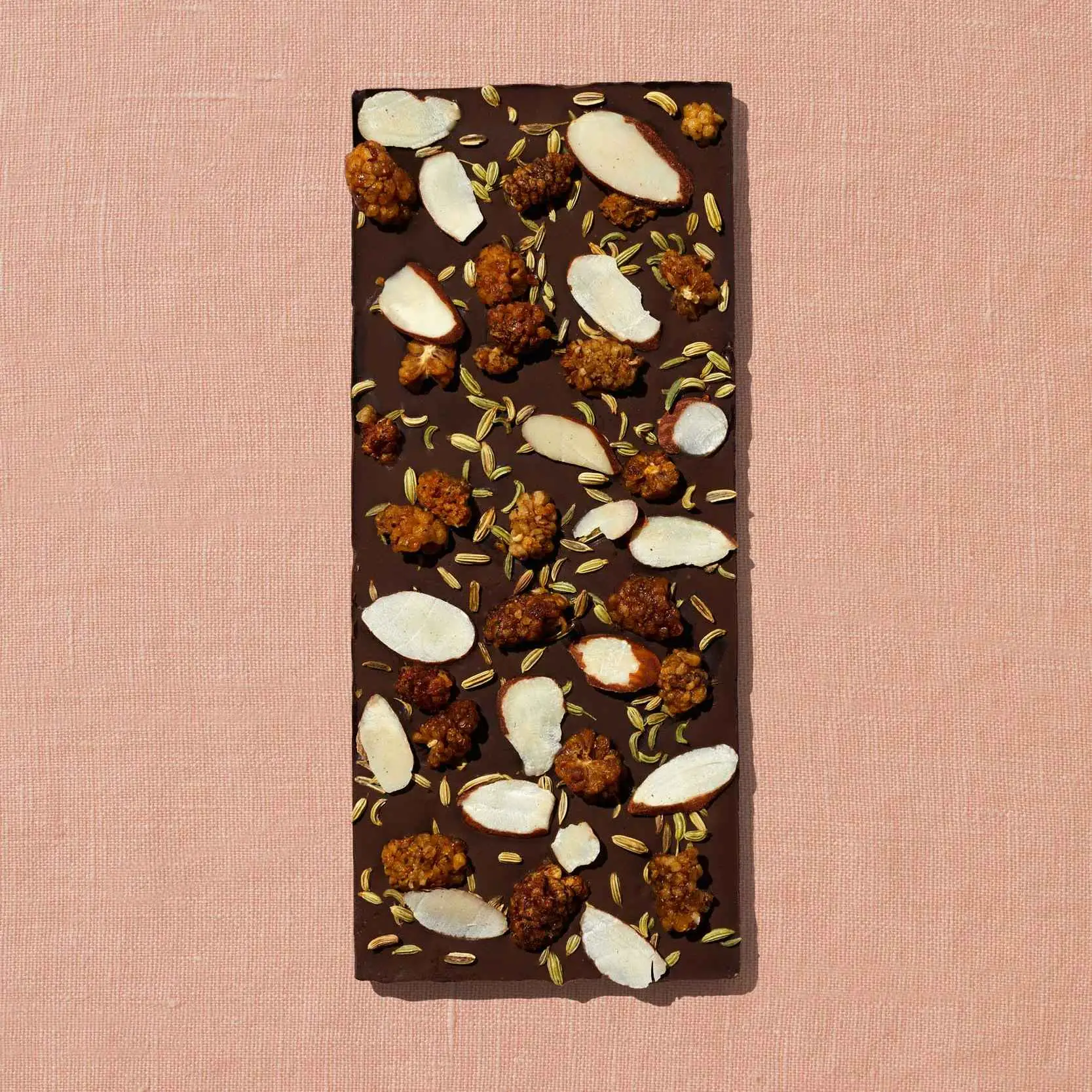 White Mulberry, Almond, Fennel Date-Sweetened Dark Chocolate Delivery