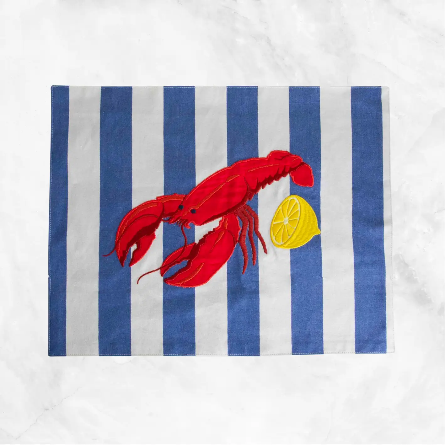 Lobster Placemant - Blue Stripe Delivery