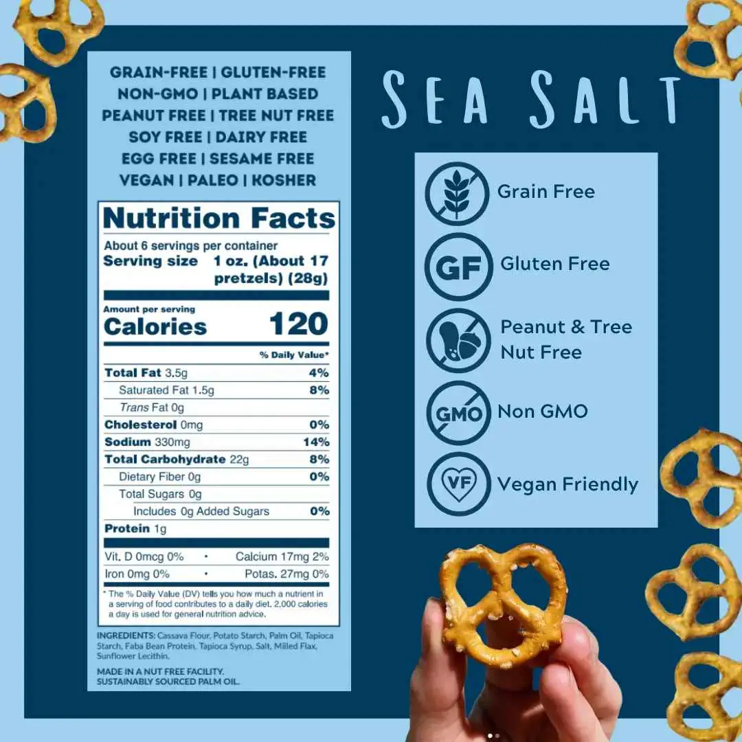 Sea Salt Grain Free Pretzels  Delivery