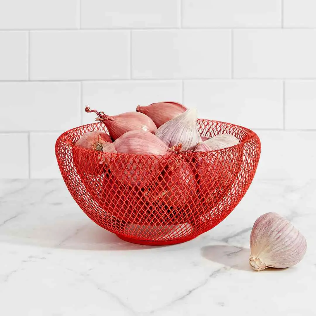 Red Wire Mesh Bowl Delivery
