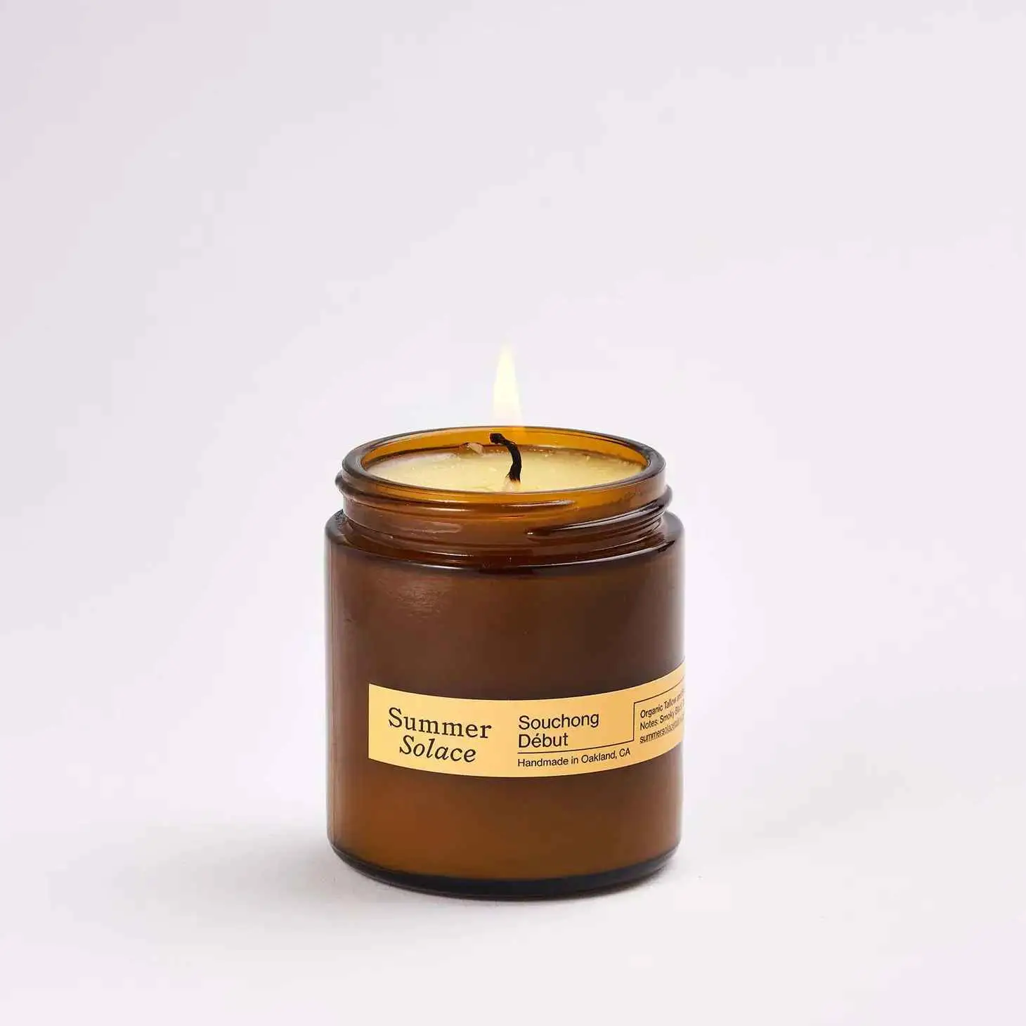 Souchong Debut (Black Tea and Vetiver) Tallow Candle