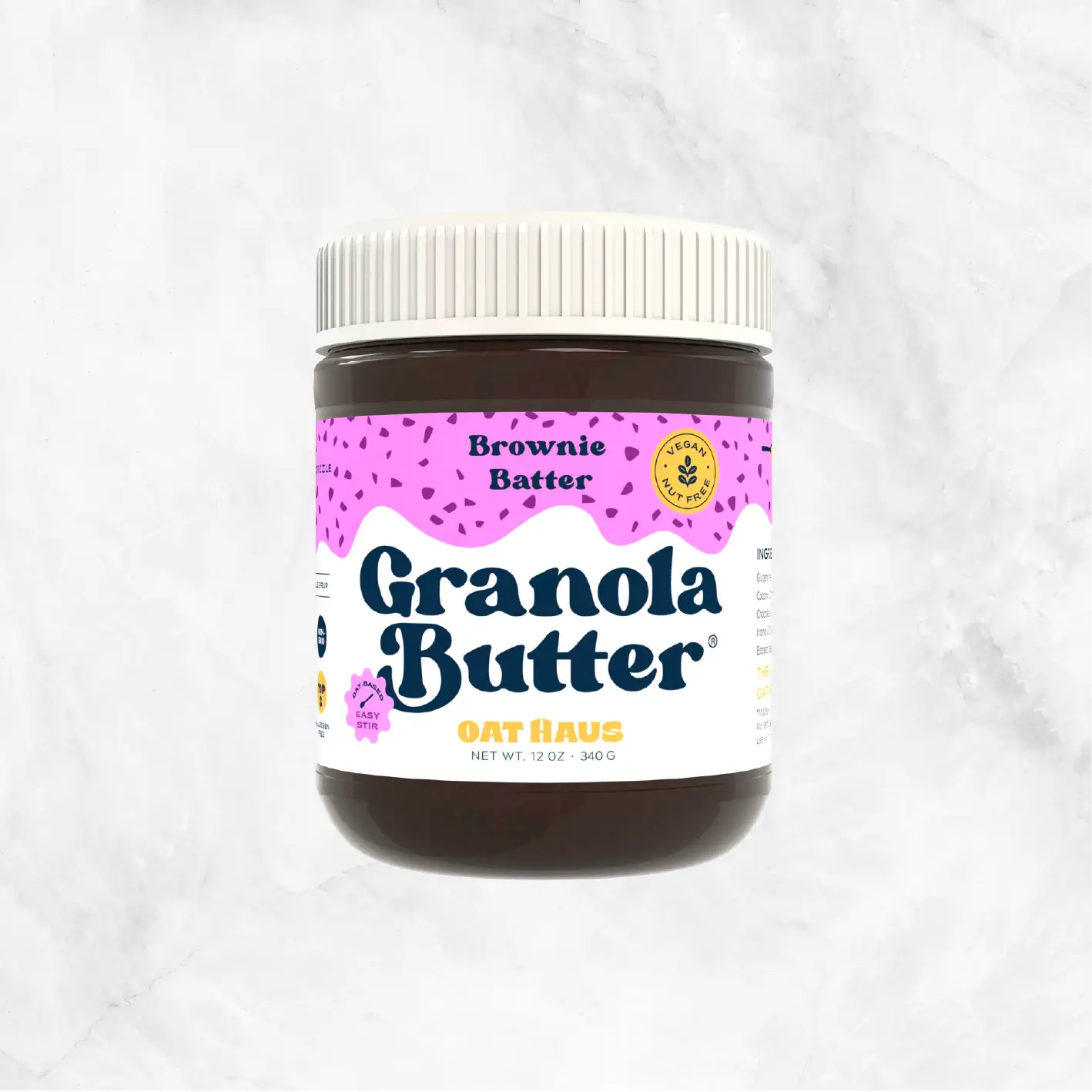 Easy Stir Brownie Batter Granola Butter