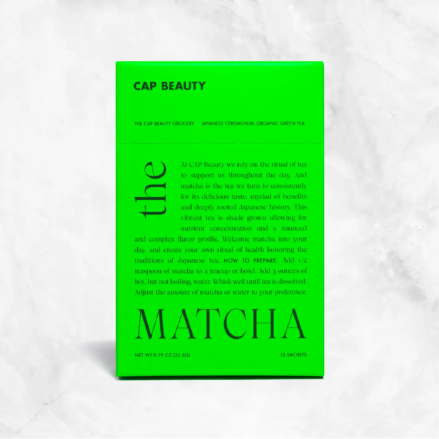 Cap Beauty Matcha Sticks Box Delivery