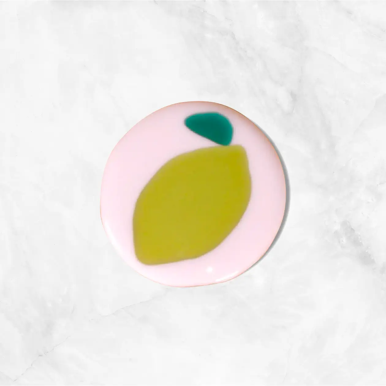 Fruity Glass Coasters - Lime
