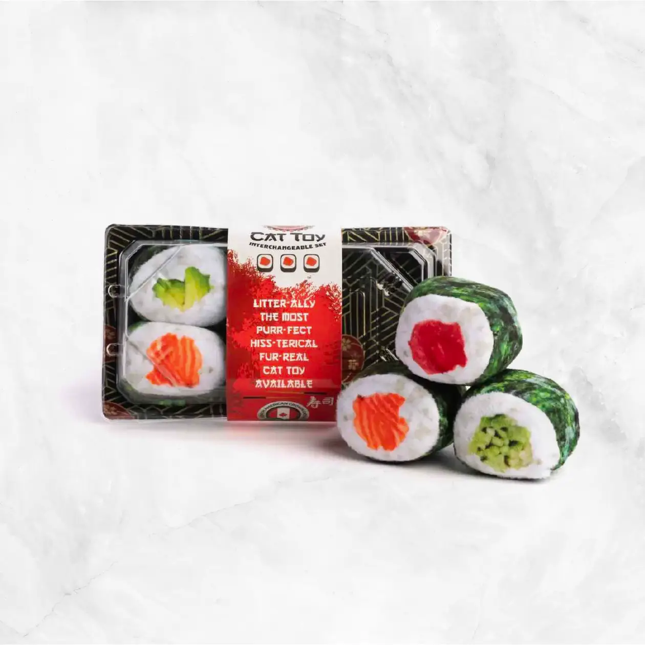 Sushi Roll Cat Toy Delivery