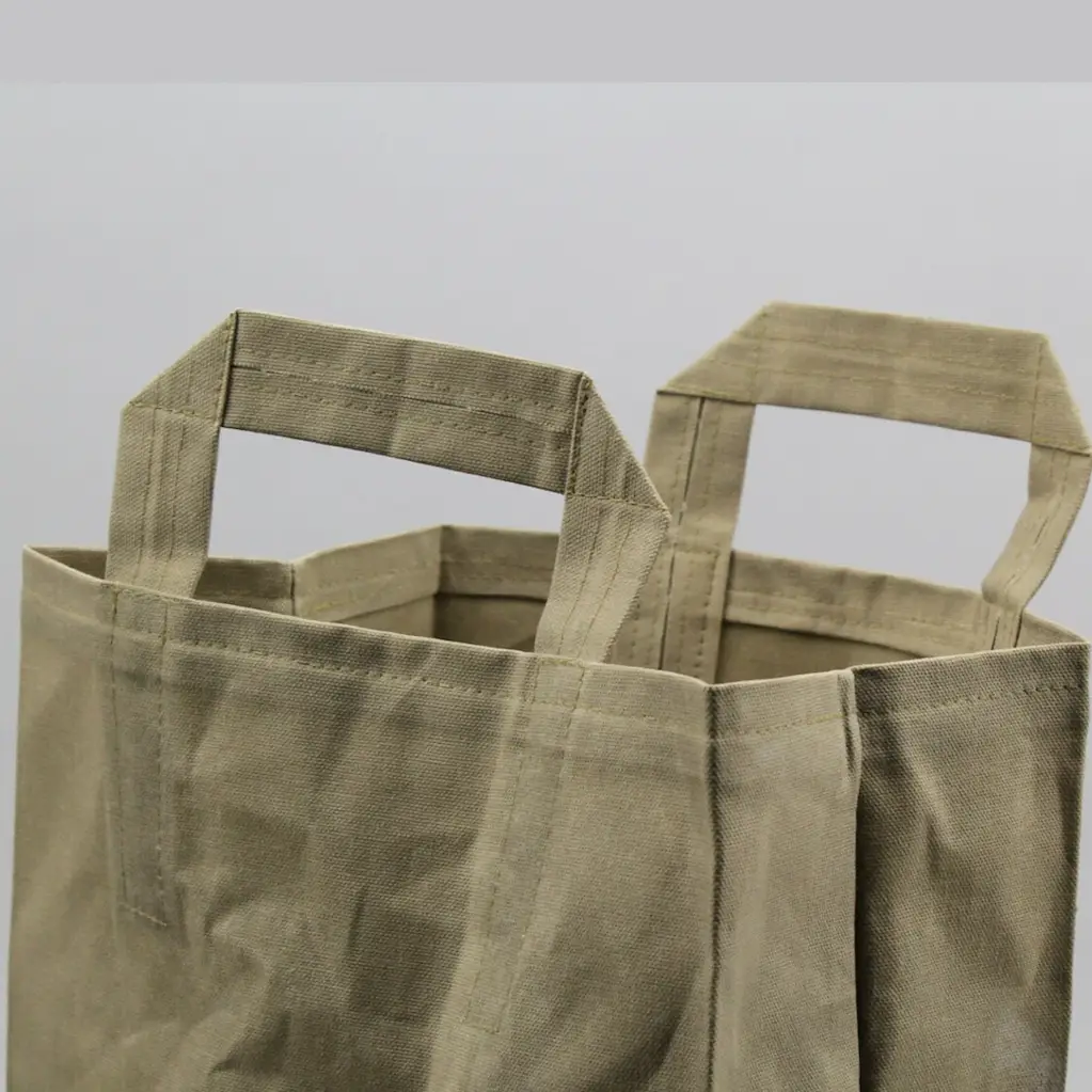 Waxed Market Bag (Moss Green)