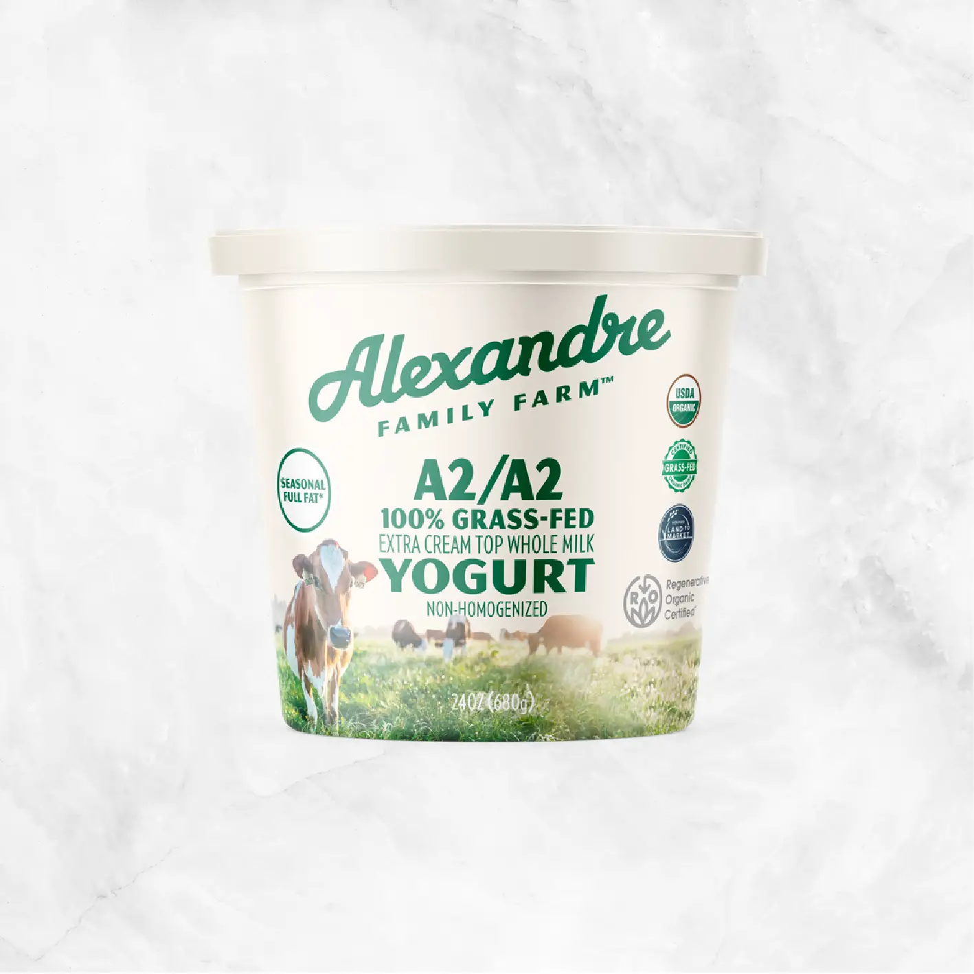 Organic Grass-Fed A2/A2 Cream on Top Yogurt