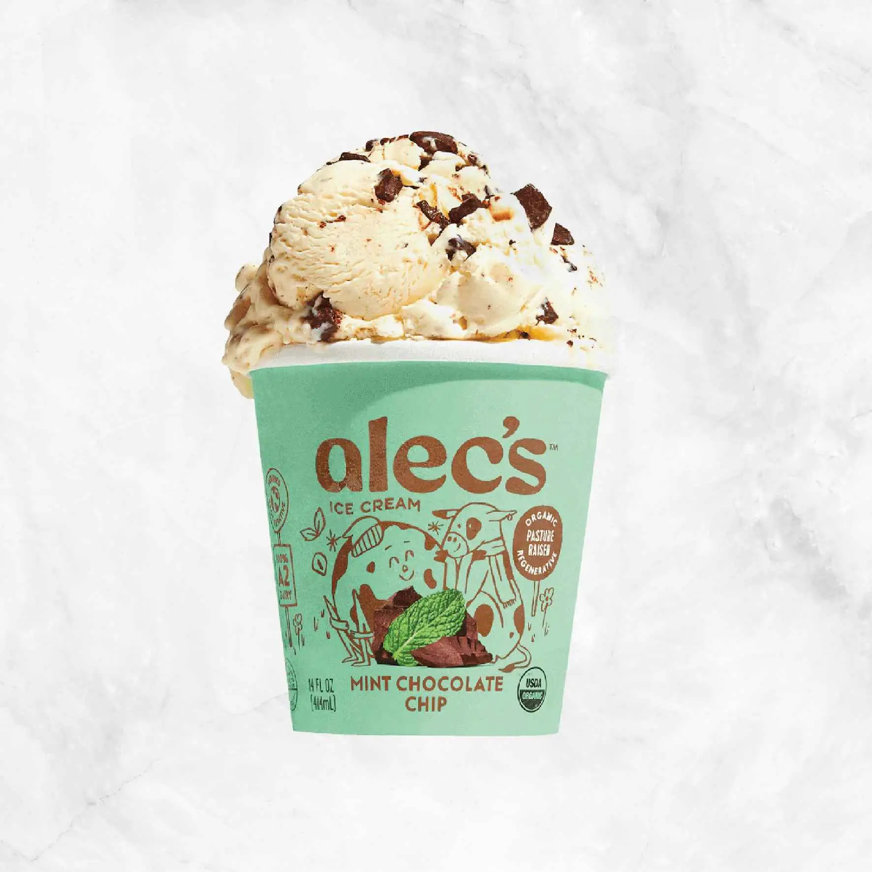 Organic Mint Chocolate Chip Ice Cream Delivery