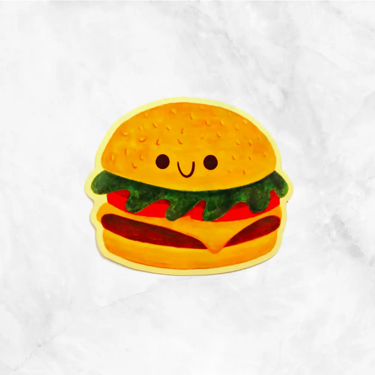 Cheeseburger Sticker Delivery