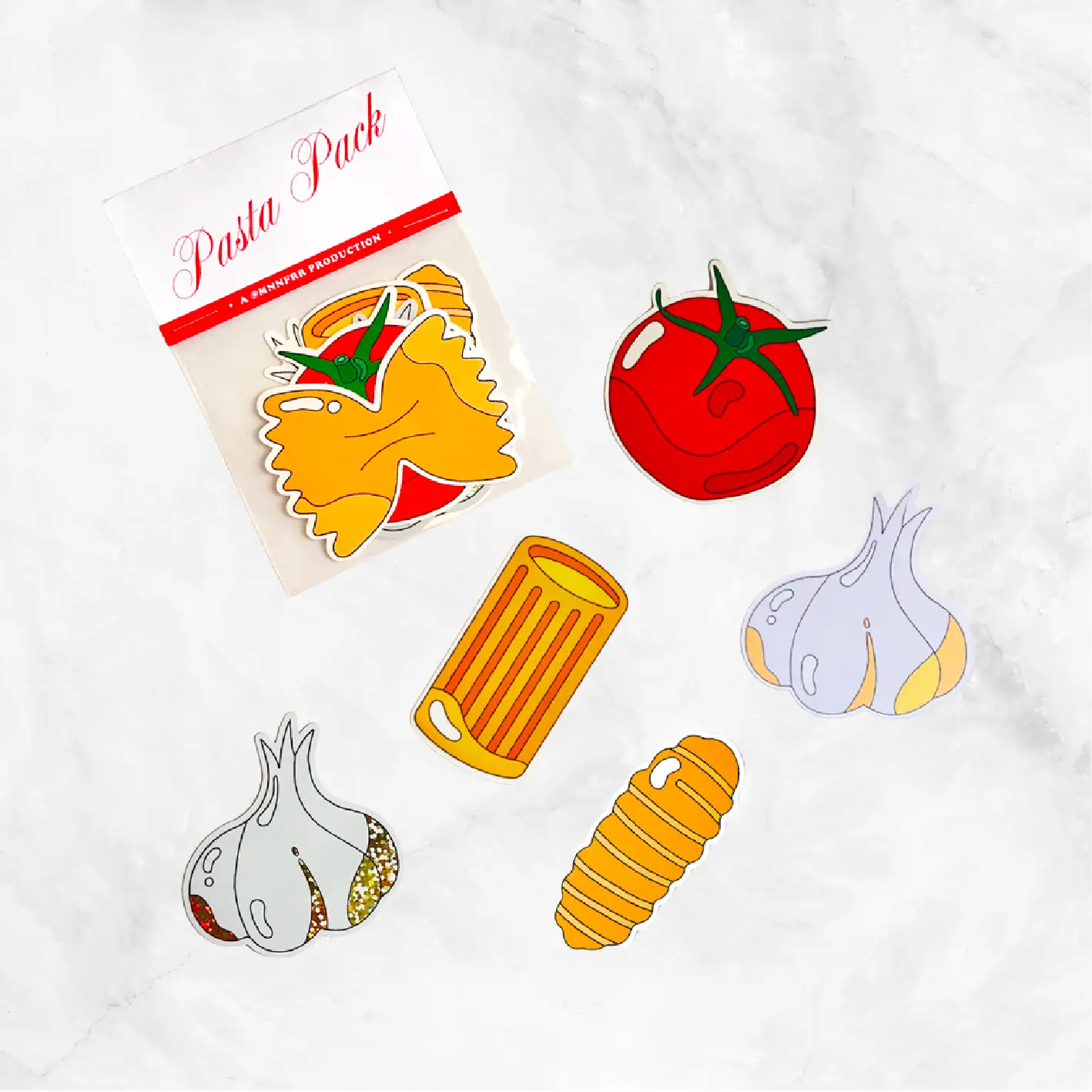 Pasta Sticker Pack Delivery