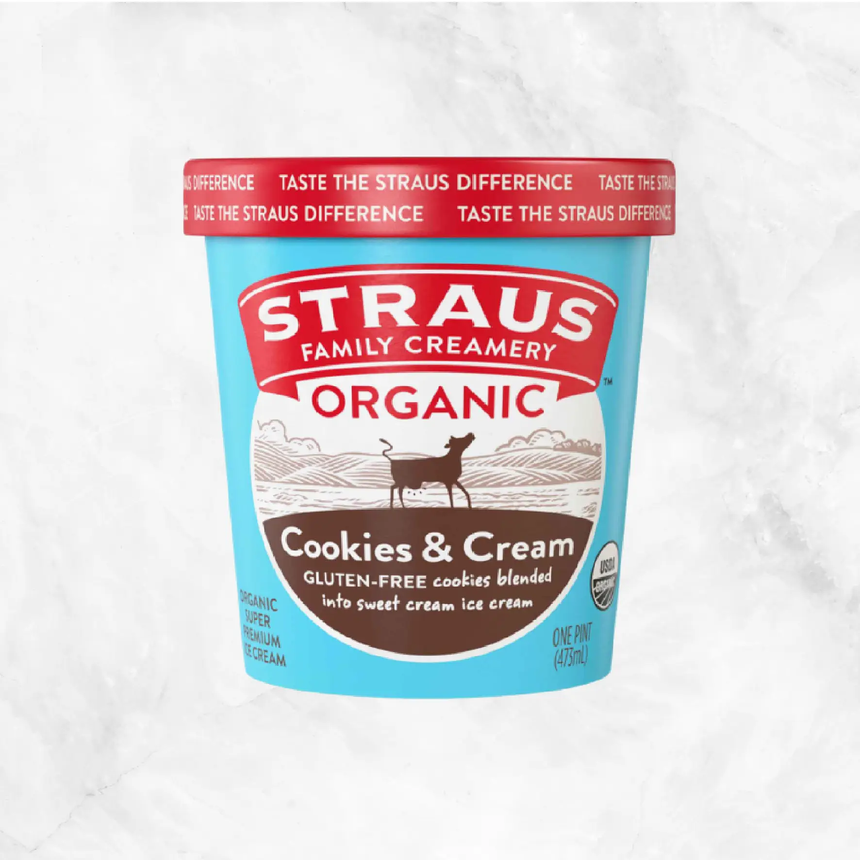 Organic Cookies and Cream Ice Cream Delivery