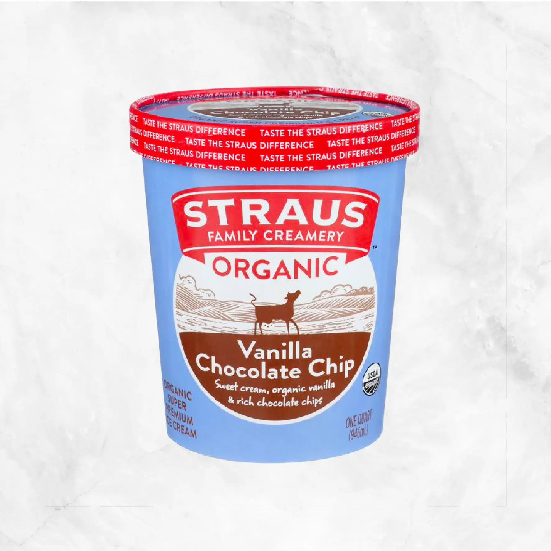 Organic Vanilla Chocolate Chip Ice Cream Delivery