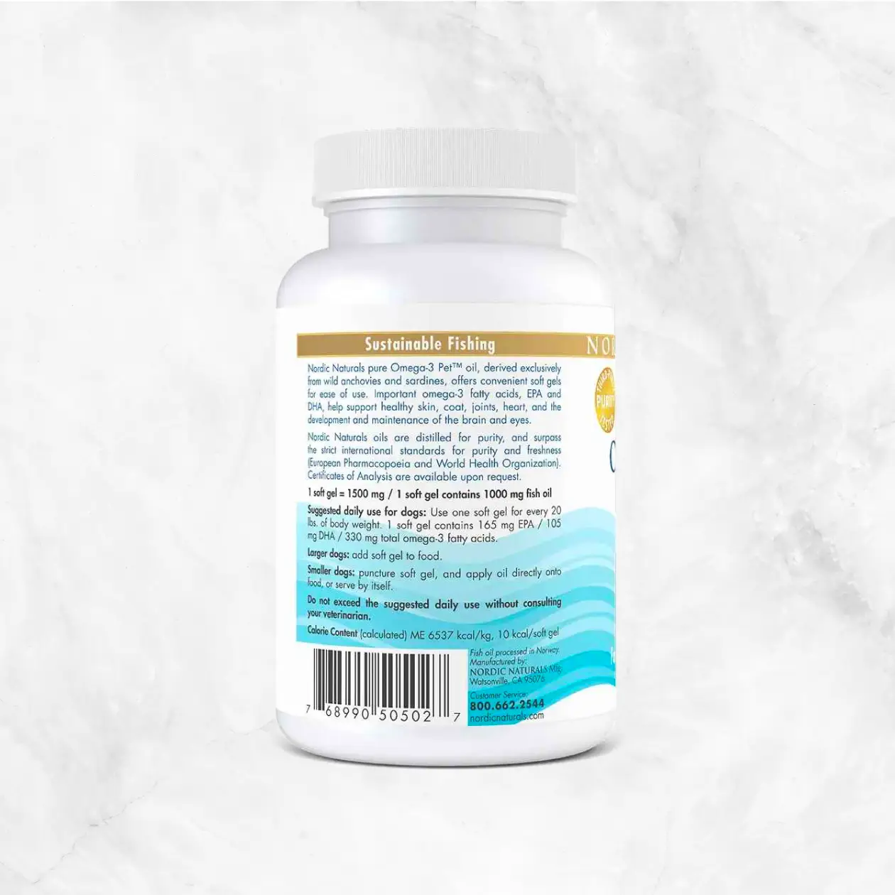 Omega-3 Pet Soft Gels Supplement - Unflavored Delivery