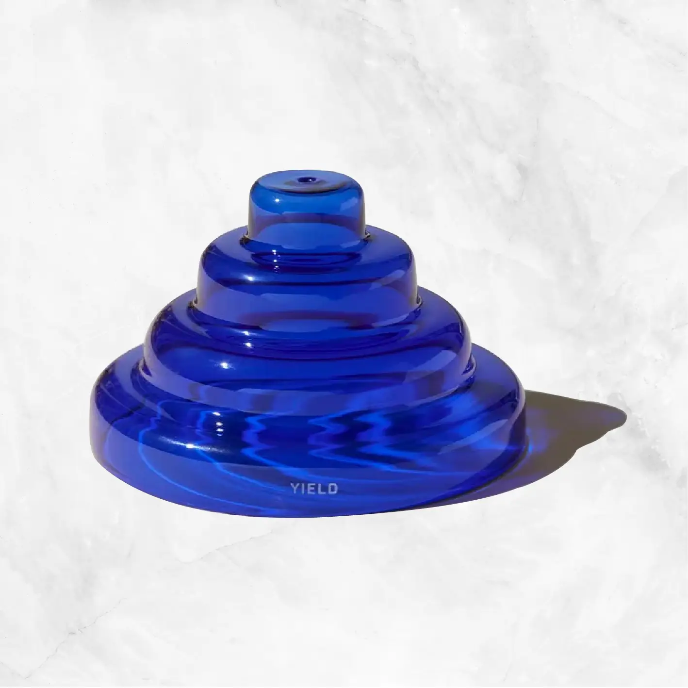 Glass Meso Incense Holder - Cobalt