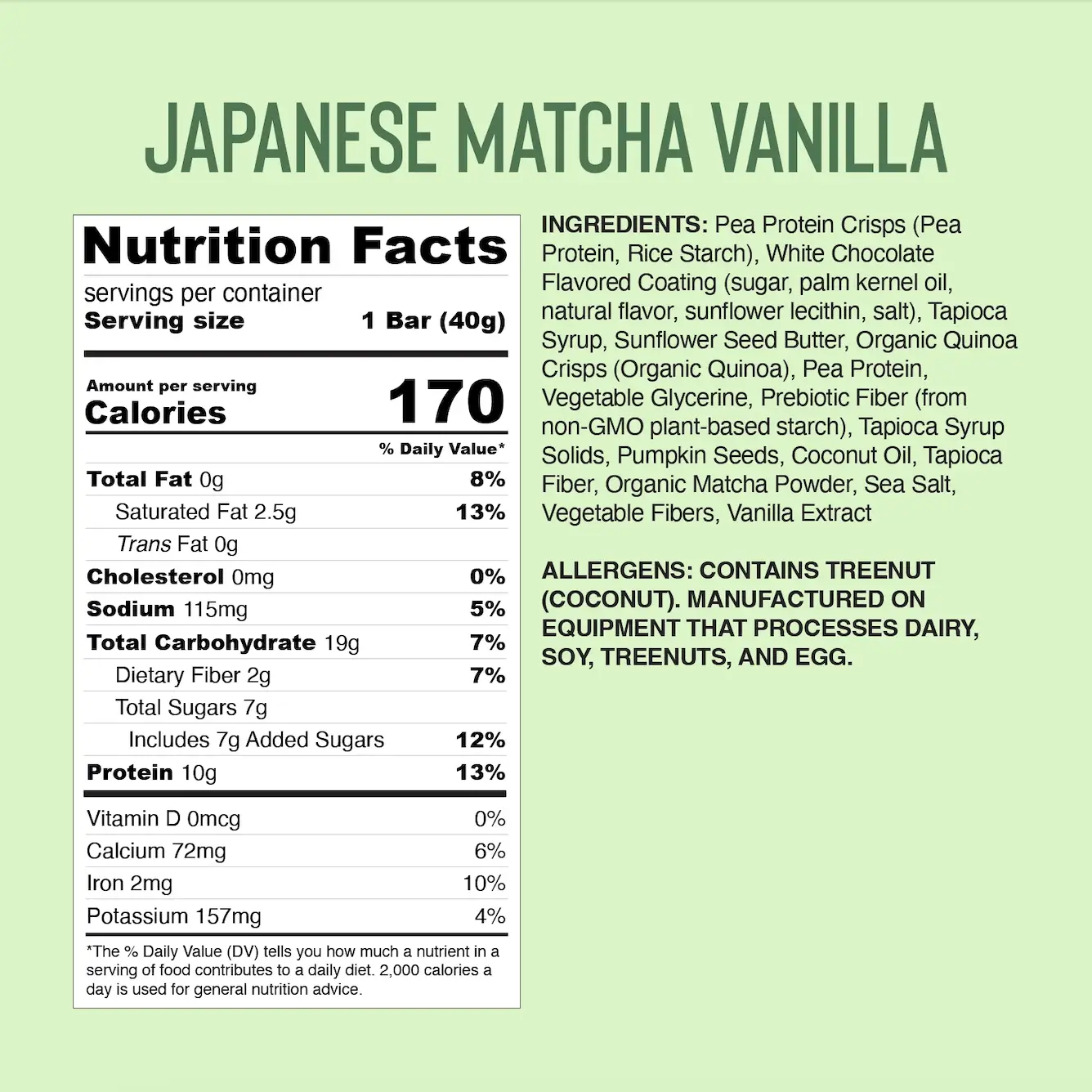 Japanese Matcha Vanilla Delivery