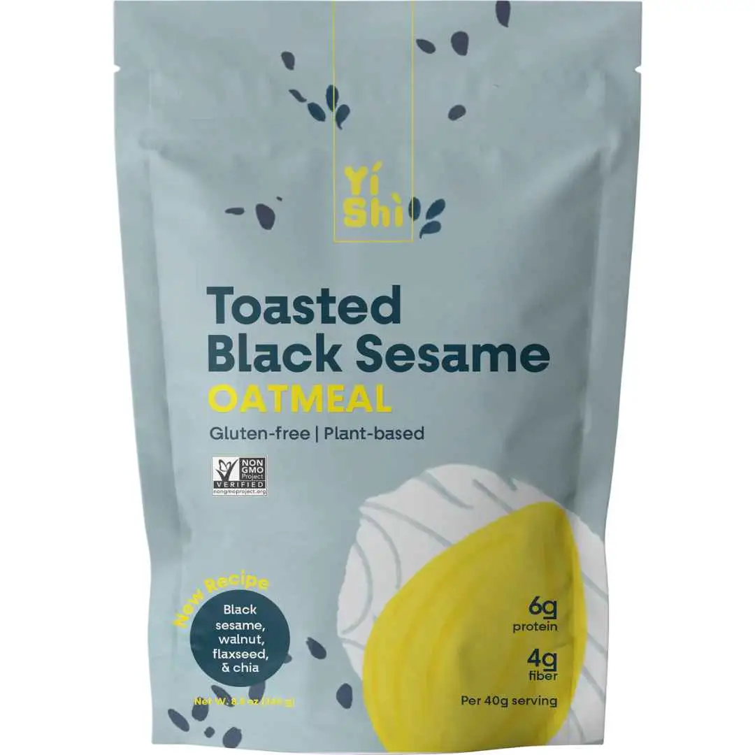 Toasted Black Sesame Oatmeal