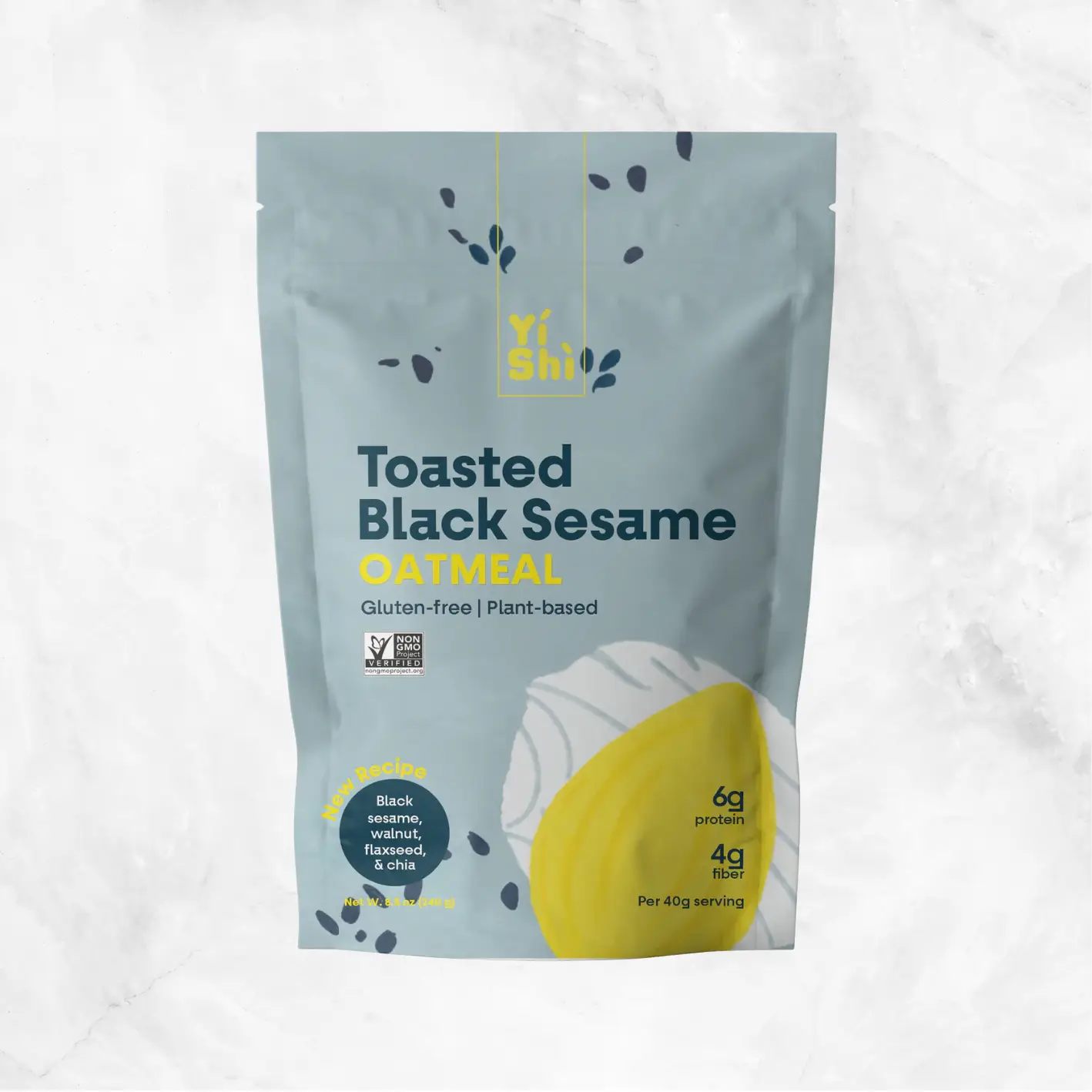 Toasted Black Sesame Oatmeal