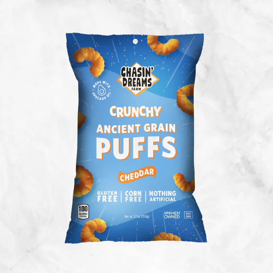 Crunchy Ancient Grain Cheddar Puffs