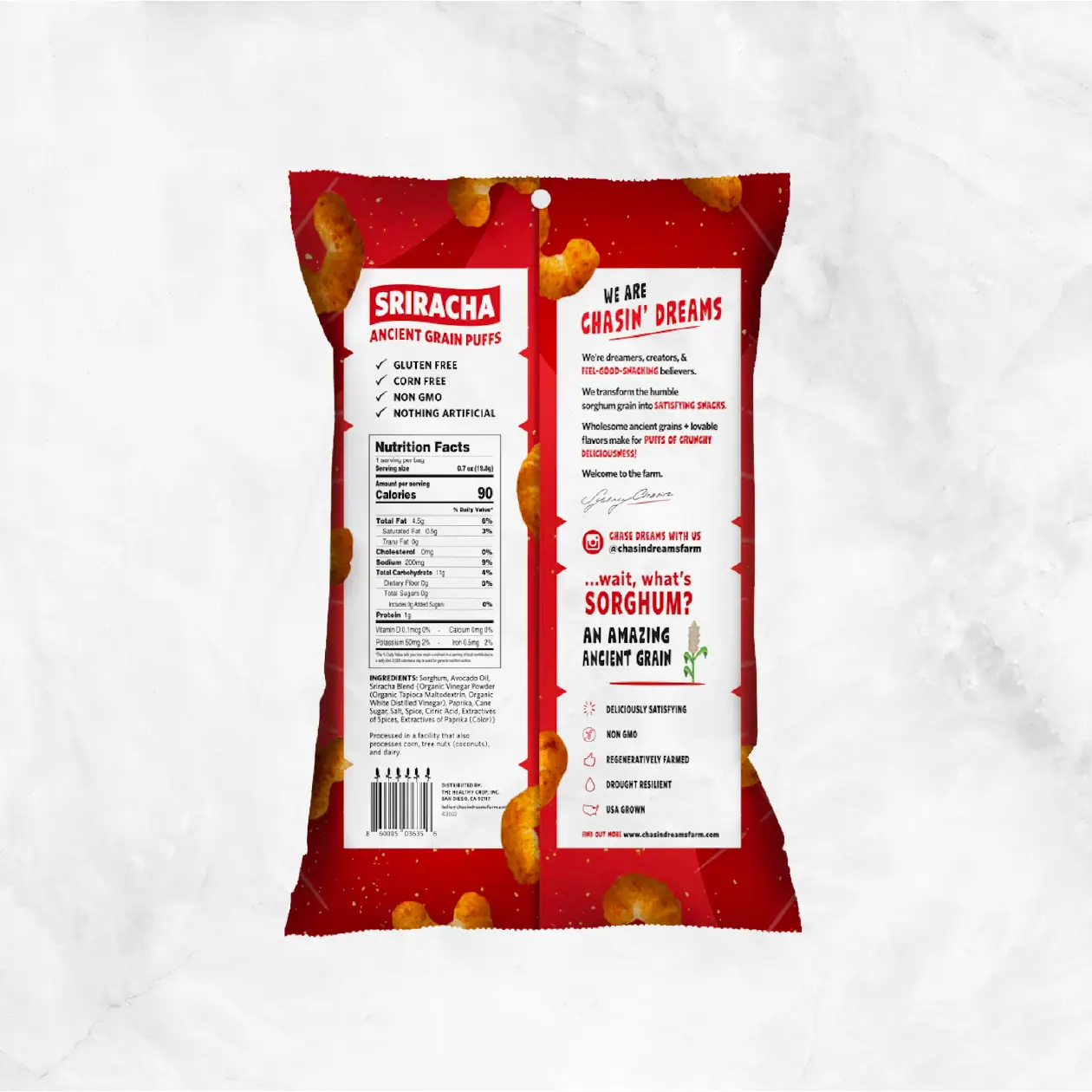 Crunchy Ancient Grain Sriracha Puffs Delivery