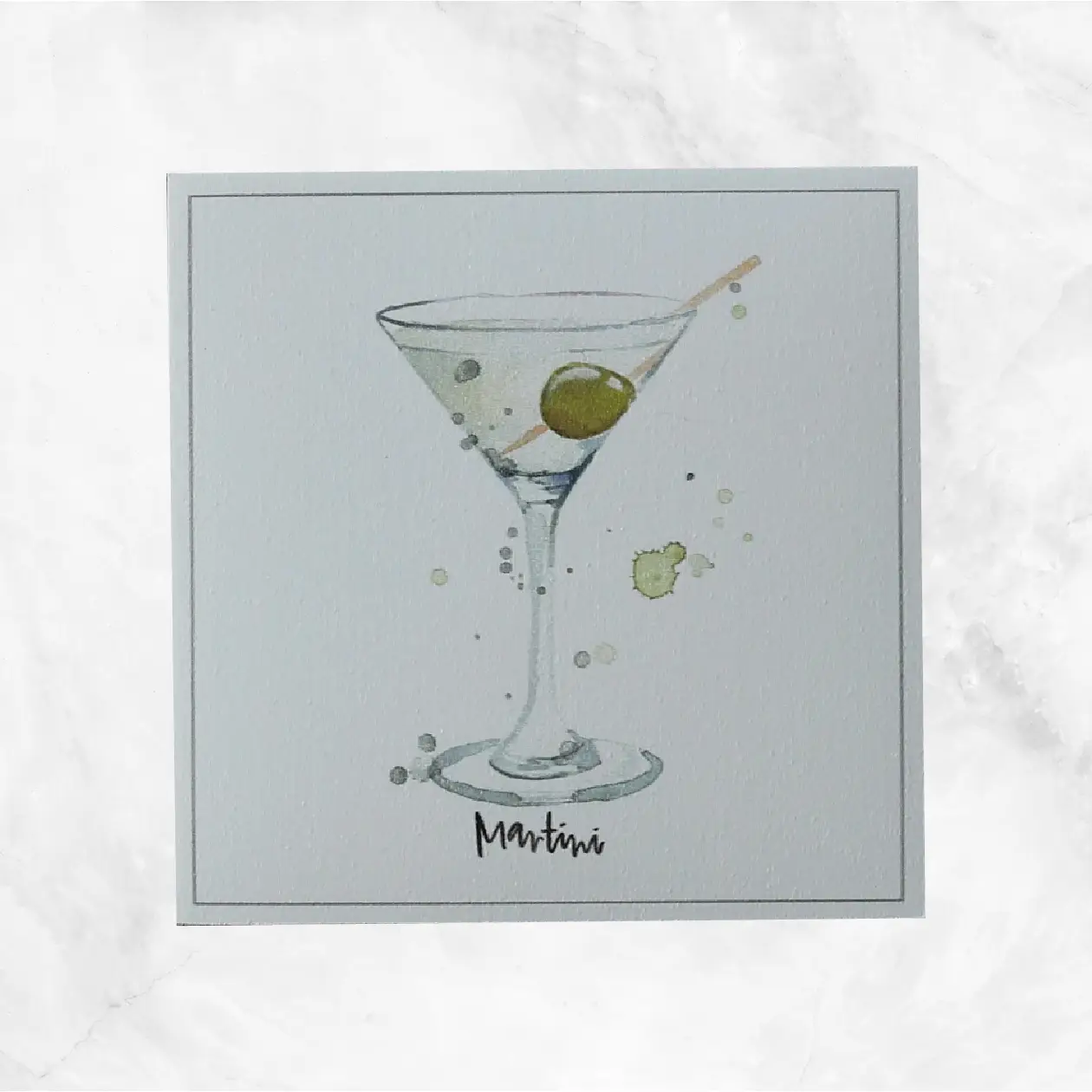 Vinyl Coasters - Cocktail Martini Delivery