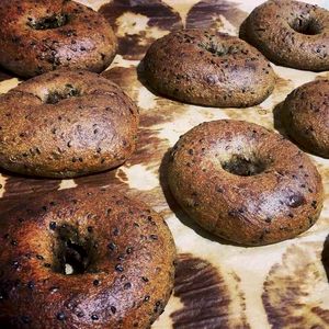 Buckwheat-Black Sesame Bagels