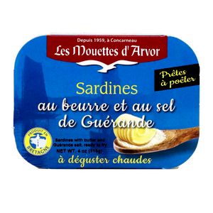 Sardines with Butter & Sea Salt from Guérande