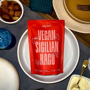 Vegan Ragu with Chickpea Pasta