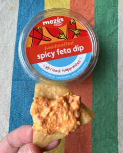 So excited for my next Feed shipment with this spicy feta dip I love to eat with errrrrything! So good with tortilla chips. 👹