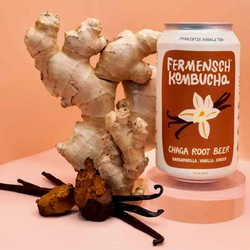 Chaga Root Beer Adaptogenic Kombucha Delivery