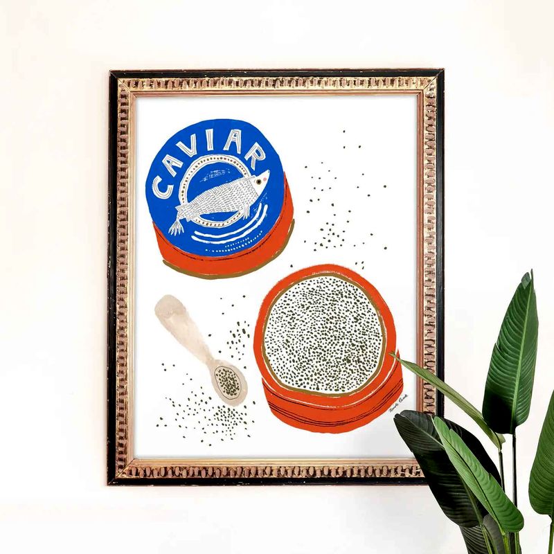 Caviar Giclée Fine Art Print Delivery